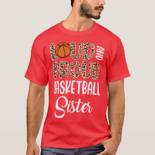 T-shirt Léopard Loud Fier de Basket-ball américain Soeur F