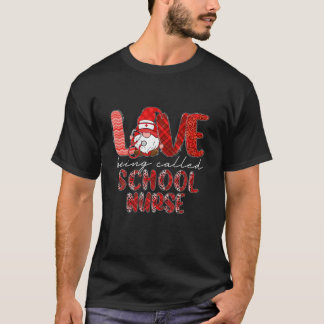 T-shirt Leopard Love Être Appelé École Infirmière Gnome Va