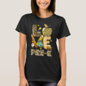 T-shirt Leopard Love Teaching Pre K Back To School Teacher (Devant)