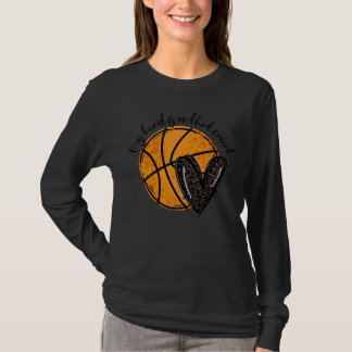 T-shirt Leopard Mon Coeur Est Sur Ce Coeur De Basket De Co