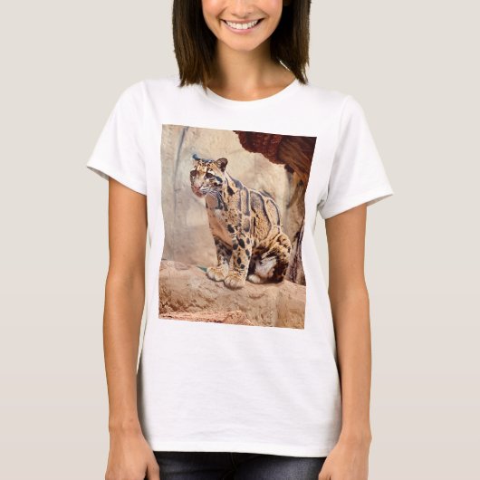 T-shirt léopard nébuleux image nature faune exotique (Devant)