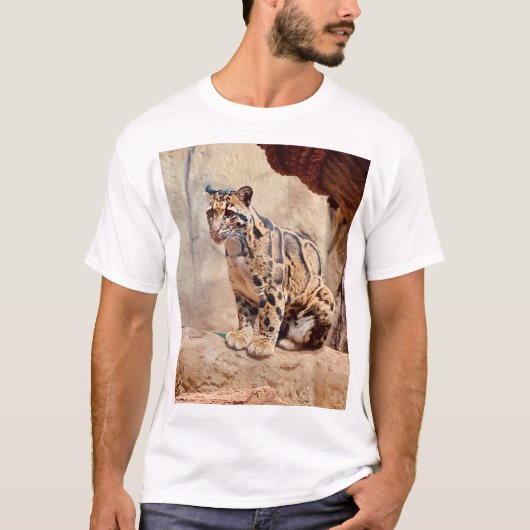 T-shirt léopard nébuleux image nature faune exotique (Devant)