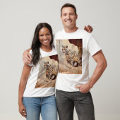 T-shirt léopard nébuleux image nature faune exotique (Unisexe)