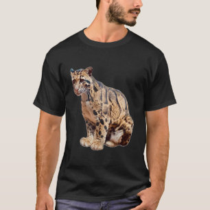 T-shirt léopard obscurci photo jungle gros animal de chat