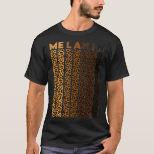 T-shirt Leopard Plaid Melanin chemise pour Femmes Pride No