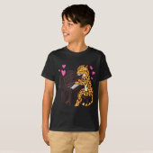 T-shirt Leopard Playing Ano Valentines Day Funny Leopard  (Devant entier)