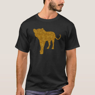 T-shirt Leopard Pour Femmes Fille Panther Animal Gros Chat