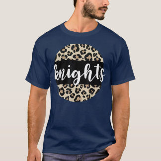 T-shirt Leopard Print Knights Team Mascot School Spirit Ga