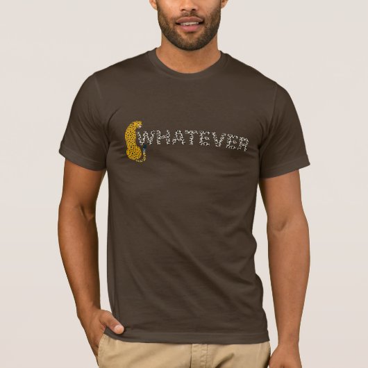 T-shirt Leopard, Quoi Que Ce Soit, Empreinte de léopard, D (Devant)