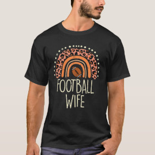 T-shirt Leopard Rainbow American Football Femme de la fami