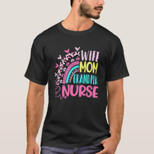 T-shirt Leopard Rainbow épouse maman grand-mère infirmi