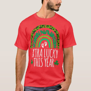 T-shirt Leopard Rainbow Jour de la Saint Patrick Grossesse
