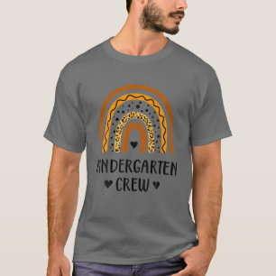 T-shirt Leopard Rainbow Kindergarten Enseignant Premier Jo