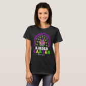 T-shirt Leopard Rainbow Kindergarten Professeur Mardi G (Devant entier)