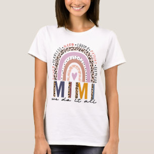 T-shirt Leopard Rainbow Mimi Life, bienheureux Mimi