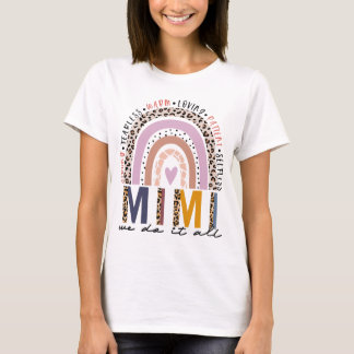 T-shirt Leopard Rainbow Mimi Life, bienheureux Mimi