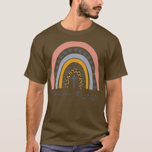 T-shirt Leopard Rainbow Promise Garder chrétien religion