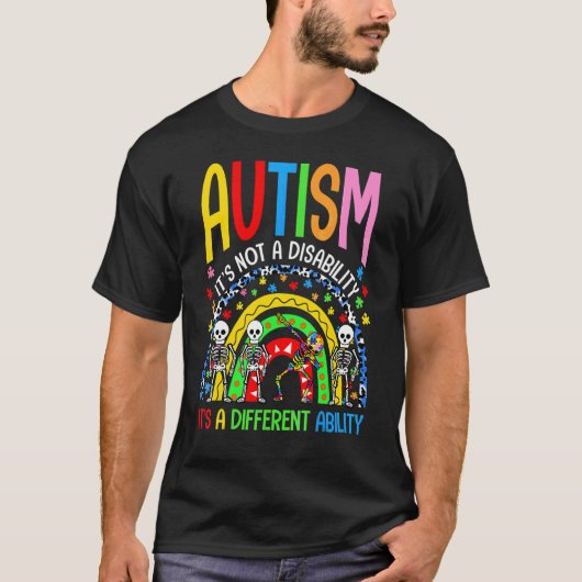 T-shirt Leopard Rainbow Sensibilisation sur l'autisme Puzz (Devant)