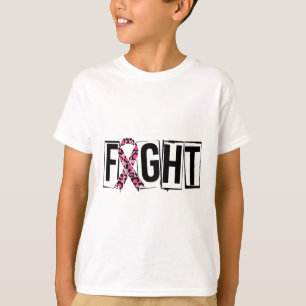 T-shirt Leopard Ribbon Lutte contre le cancer du sein
