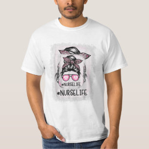 T-shirt Léopard rose vif
