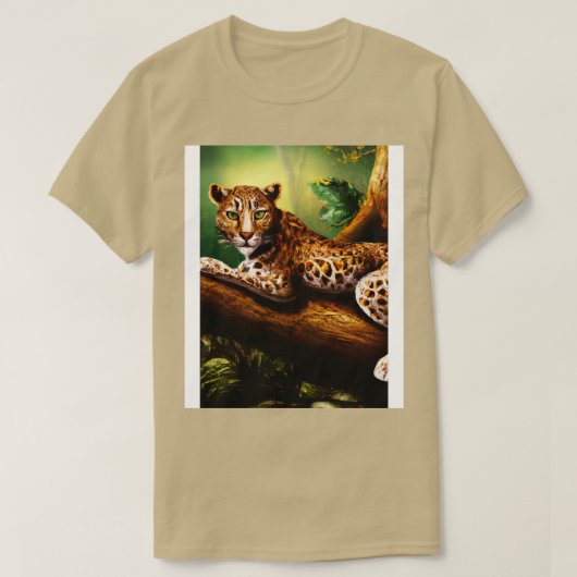 T-shirt Leopard se trouve sur l'arbre 1 (Design devant)
