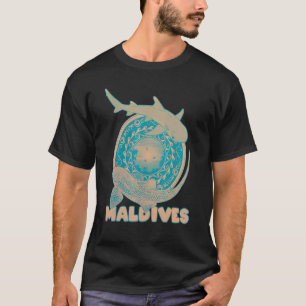 T-shirt Leopard Shark Whitetip Reef Shark Maldives Diving