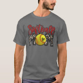 T-shirt Leopard Softball Maman Softball Jour Vibes Mothe (Devant)