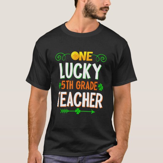 T-shirt Leopard St Patricku, un enseignant de 5e année cha (Devant)