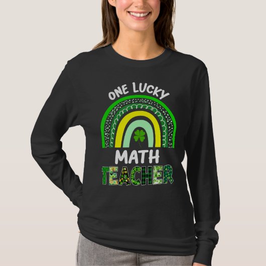 T-shirt Leopard St Patricku, un professeur de mathématique (Devant)