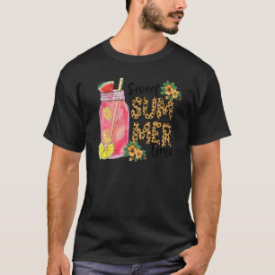 T-shirt Leopard Sweet Summer Time I Love Summer Beach Vac