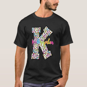 T-shirt Leopard Tie Dye jardin d'enfants Étudiant Retour