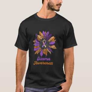 T-shirt Leopard Tournesol Eczema Sensibilisation Guerrier 