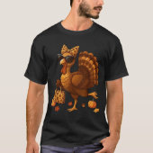 T-shirt Leopard Turkey with Sunglasses Funny Thanksgiving (Devant)