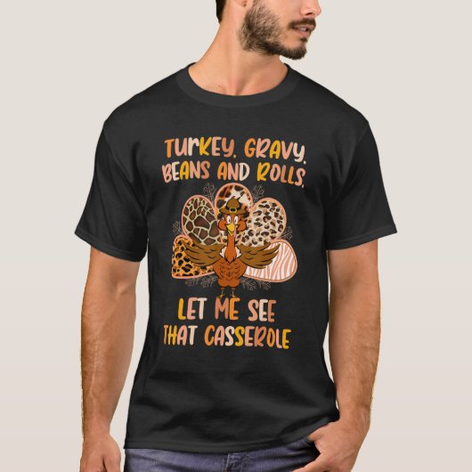 T-shirt Léopard Turquie Gravy Beans Et Rolls Me Permettent (Devant)