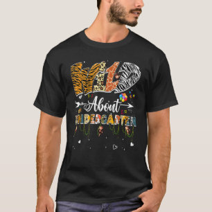 T-shirt Leopard Wild À Propos De La Maternelle Retour À L'