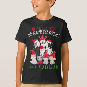T-shirt L'Épave De L'Arbre Blâment Les Doggies De La La Fu