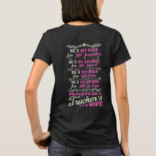 T-shirt L'épouse du camionneur fier