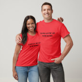 T-shirt L'épouse ex a obtenu ma jambe dans le divorce (Unisexe)