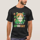 T-shirt Leprecat Cute Irish Cat St patrick Catricks Jour K (Devant)