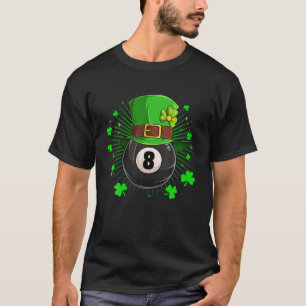 T-shirt Leprechaun Billiards Jour de la Saint Patrick Sham
