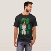 T-shirt Leprechaun Border Collie St Patricks Day Shamrock (Devant entier)