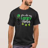 T-shirt Leprechaun Chat Noir Jour de la Saint Patrick Chat (Devant)