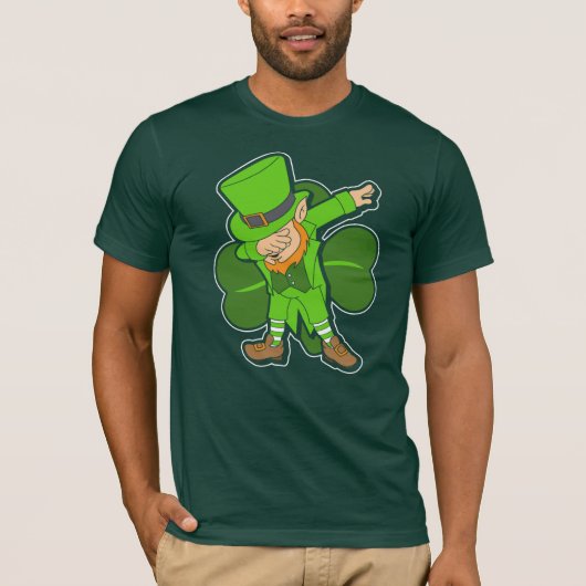 T-shirt Leprechaun Dab Dance Jour de la Saint Patrick Part (Devant)
