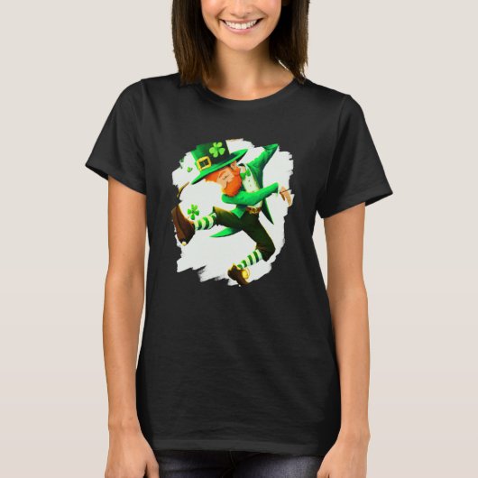 T-shirt Leprechaun Dabbing Dancing Dance St Patricks Day (Devant)