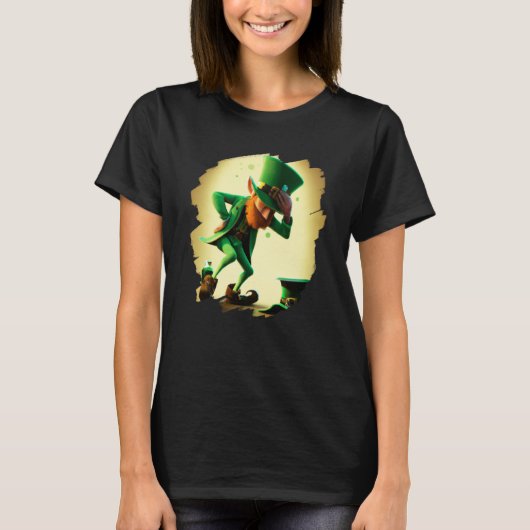 T-shirt Leprechaun Dabbing Dancing Dance St Patricks Day   (Devant)