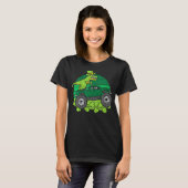 T-shirt Leprechaun Dino Monster Truck St Patricks Day Todd (Devant entier)