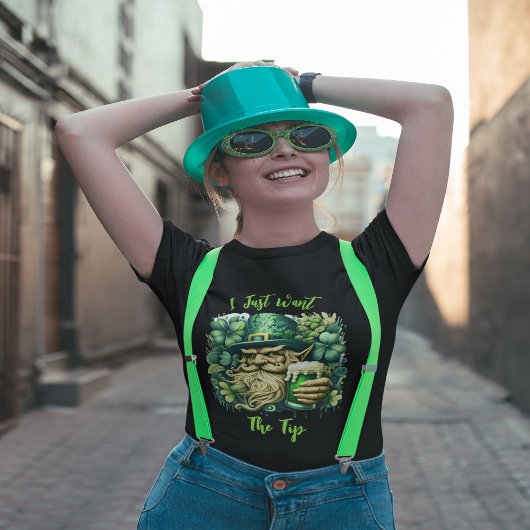 T-shirt Leprechaun Et Bière