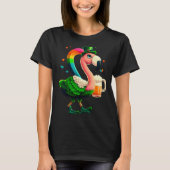 T-shirt Leprechaun Flamingo Beer Irish Flamingo St Patrick (Devant)