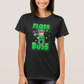 T-shirt Leprechaun Floss Like A Boss St Patricks Day Boys (Devant)