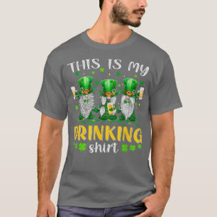 T-shirt Leprechaun Gnome Drinking Beer Lover Happy St Patr